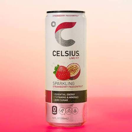 Celsius Strawberry Passionfruit 12oz can